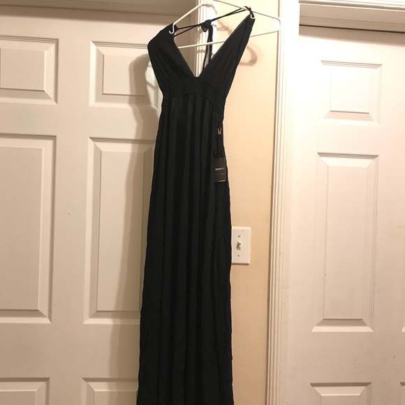 Forever 21 Dresses & Skirts - BRAND NEW w/ tags long  Black halter top dress